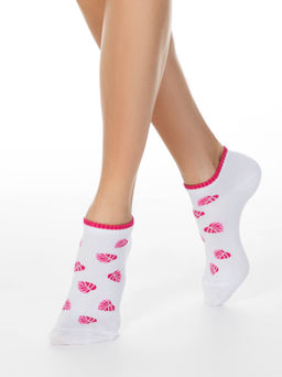 Цена за 2 пары. Носки Короткие CONTE Короткие хлопковые носки CLASSIC белый - Conte elegant фото 4