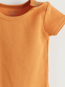 Bisiklet Yaka Basic Erkek Bebek ??t??tl? Bodysuit