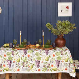 Скатерть Этель. Фруктовый сад, 149?110 см, 100% хлопок, саржа 190 г/м?