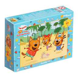 Цена за 20 шт. Пазл «Три кота», 54 элемента