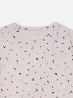 Сорочка ночная женская розовая с цветочным принтом - Mark formelle фото 5