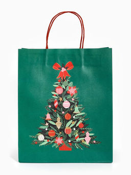 Набор подарочных пакетов «Новогодние ёлочки», 3 шт., 25×4×30.5 см, 30×40×11.5 см, 18×23×10 см