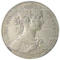 1 союзный талер 1859 года Германские государства  Франкфурт