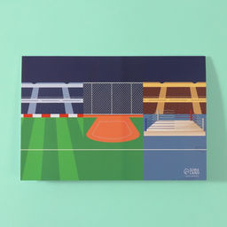 Наклейки в книжке «Спортик», 3 фона, 20.7×14.2 см