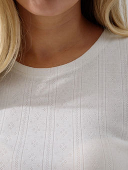 Пижама женская ажурная молочный 2383 (131) - Росхалат фото 5