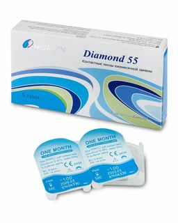 Повседневные линзы Diamond55 (режим замены 1 месяц) - 6 шт.