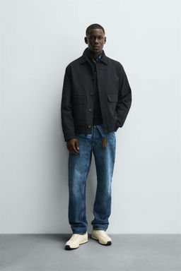 TWILL TEXTURED OVERSHIRT