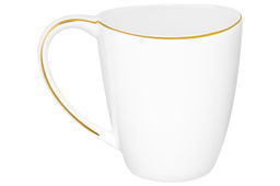 Кружка 420 мл 13*9*10,5 см Белая с золотом NEW BONE CHINA, фарфор - Elan gallery фото 3