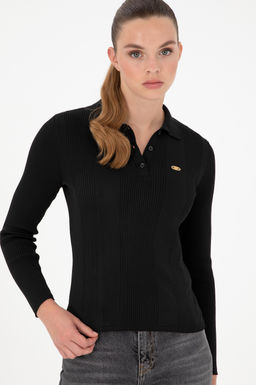 Женский черный свитер Неожиданная скидка в корзине - U.s. polo assn фото 3