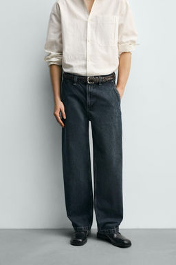 DENIM CHINO TROUSERS - Zara фото 2