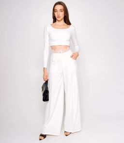 Брюки #КТ16580, белый