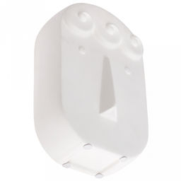 Ваза керамическая "Маска" 1,2л, 14х7,5см h21,8см, горло - 7,3х4,8см, матовая, фактурная глазурь, цвет - белый, в коробке (Китай)