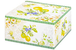 Блинница 23*23*9,5 см "Лимоны" фарфор NEW BONE CHINA