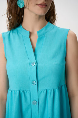 Сарафан Жаркое лето (бирюзовый) - Эльза фото 2