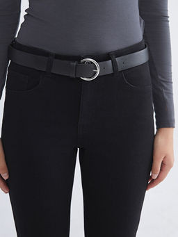 Beli Kemerli Mercury Skinny Fit Kad?n Jean Pantolon