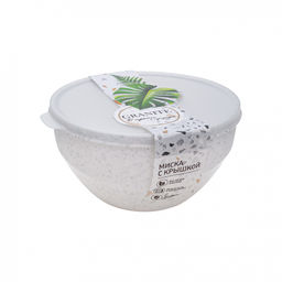 Миска 2,0 л с крышкой "Granite" арт. С69502 ПБ, С69505