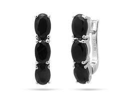 Серьги из серебра сапфир, Беренис