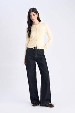 Regular Fit Bisiklet Yaka Basic DUz Triko H?rka - Defacto фото 3