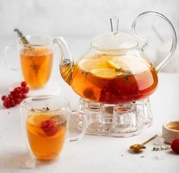 Чайник из жаропрочного стекла 1200 мл Клюква - Слон фото 4