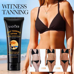 SADOER Увлажняющий лосьон-автозагар для тела, 120гр. - Bioaqua фото 3
