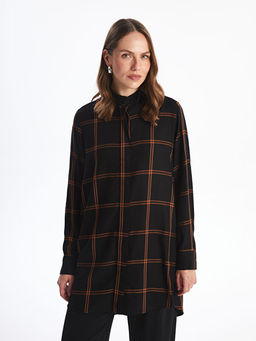 Hakim Yaka Ekose Kad?n G?mlek Tunik