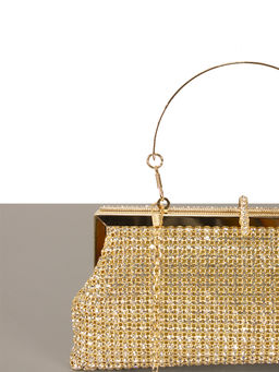 LACCOMA сумка STH01629-золотой стразы хлопок