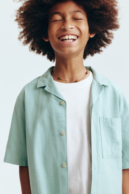 Camisa resort de algod?n - H&m фото 3