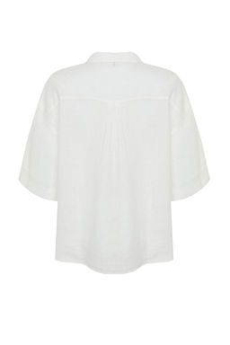 TRENDYOLMILLA Sar? %100 Keten Oversize Gomlek TWOSS24GO00122 фото 16