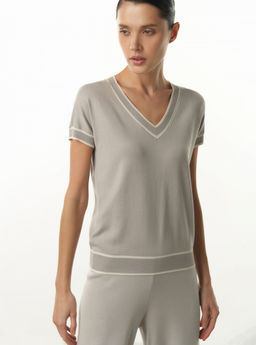 Conso/KJS 230738 - grey/milk Футболка Женская