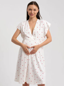 Сорочка для рожениц Новая жизнь - 2 Экрю М-80Н MODAMICA фото 6