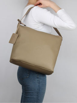 Сумка женская натуральная кожа GU 2066-77709, 1отд, бежевый SALE 264025 - Adelia фото 5