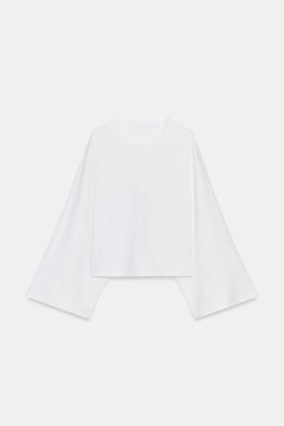 CAMISETA MANGA CAPA / Blanco - Zara фото 7