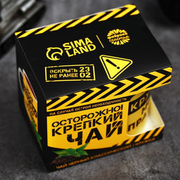 Подарочный набор Осторожно! Крепкий чай: чай чёрный 50 г., кружка 300 мл. - Фабрика счастья фото 8