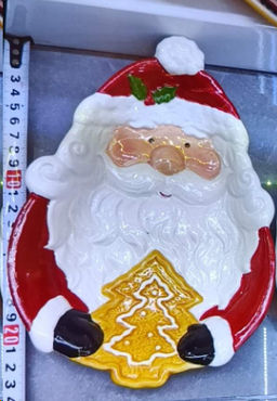 Блюдо 23 см Дед Мороз / B-2515 /уп 36/ новогоднее - ГалеонТрейд фото 2
