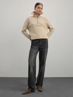 Джемпер на молнии из вискозы / Zarina  фото 2