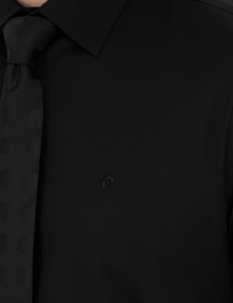 Siyah Slim Fit Uzun Kollu Basic G_mlek - Pierre cardin фото 14