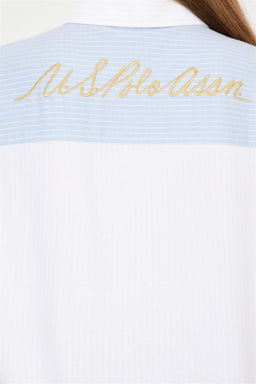 Женская белая рубашка с длинным рукавом Неожиданная скидка в корзине - U.s. polo assn фото 7