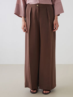 Beli Lastikli Modal Kar???ml? Kad?n Pantolon