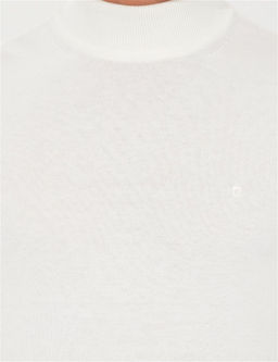 Ekru Slim Fit Yar_m Bal_k__ Yaka Basic Triko Kazak - Pierre cardin фото 6