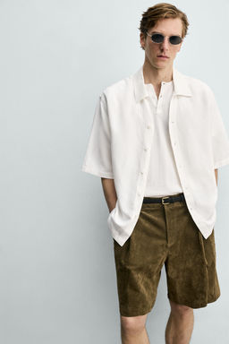 CAMISA FLUIDA VISCOSA - LINO / Blanco roto - Zara фото 5
