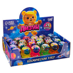 Цена за 24 шт. Лизун - слайм «Космонавт», МИКС