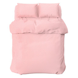 Постельное белье, комплект 1,5 спальный "Вестерн, пудровый" 3 предмета: пододеяльник 145х215см, простыня классическая 150х215см, 1 наволочка 70х70см с клапаном-запахом, бязь "Комфорт" 121г/м2, хлопок 100%, упаковка "эконом" 32х41х2,5см, "Домашняя мод