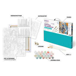 ФРЕЯ PNB/PL-315 Набор для раскрашивания по номерам 50 х 40 см Воин духа  фото 4