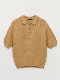 Джемпер поло фактурной вязки ZR2605043301-136 / Zarina