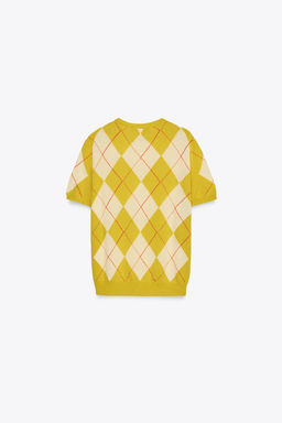 ARGYLE KNIT TOP - Zara фото 6