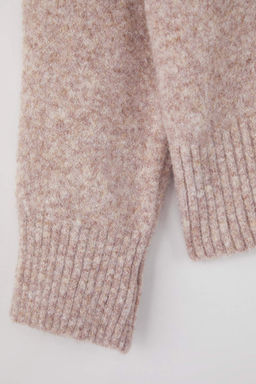 Wardrobe Essentials Gri Yun Kar?s?ml? Tuylu Premium Iplik Genis Kal?p Triko Kazak | TWOAW26KZ00125 - Trendyolmilla фото 13