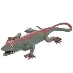 Фигурка Abtoys Юный натуралист Рептилии Ящерица (серо-зеленая с бордовыми вставками), термопластичная резина