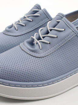 03-YH287-8 LT. BLUE Полуботинки летние женские (натуральная кожа)