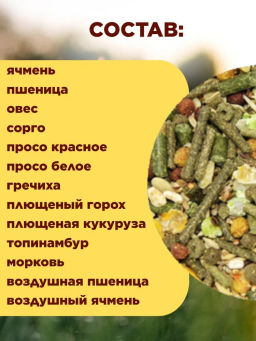 БОСПА ЭКО корм для дегу 400 г.1/20  фото 2