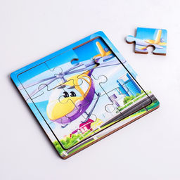 Пазл Вертолёт, 9 деталей - Лесная мастерская фото 2